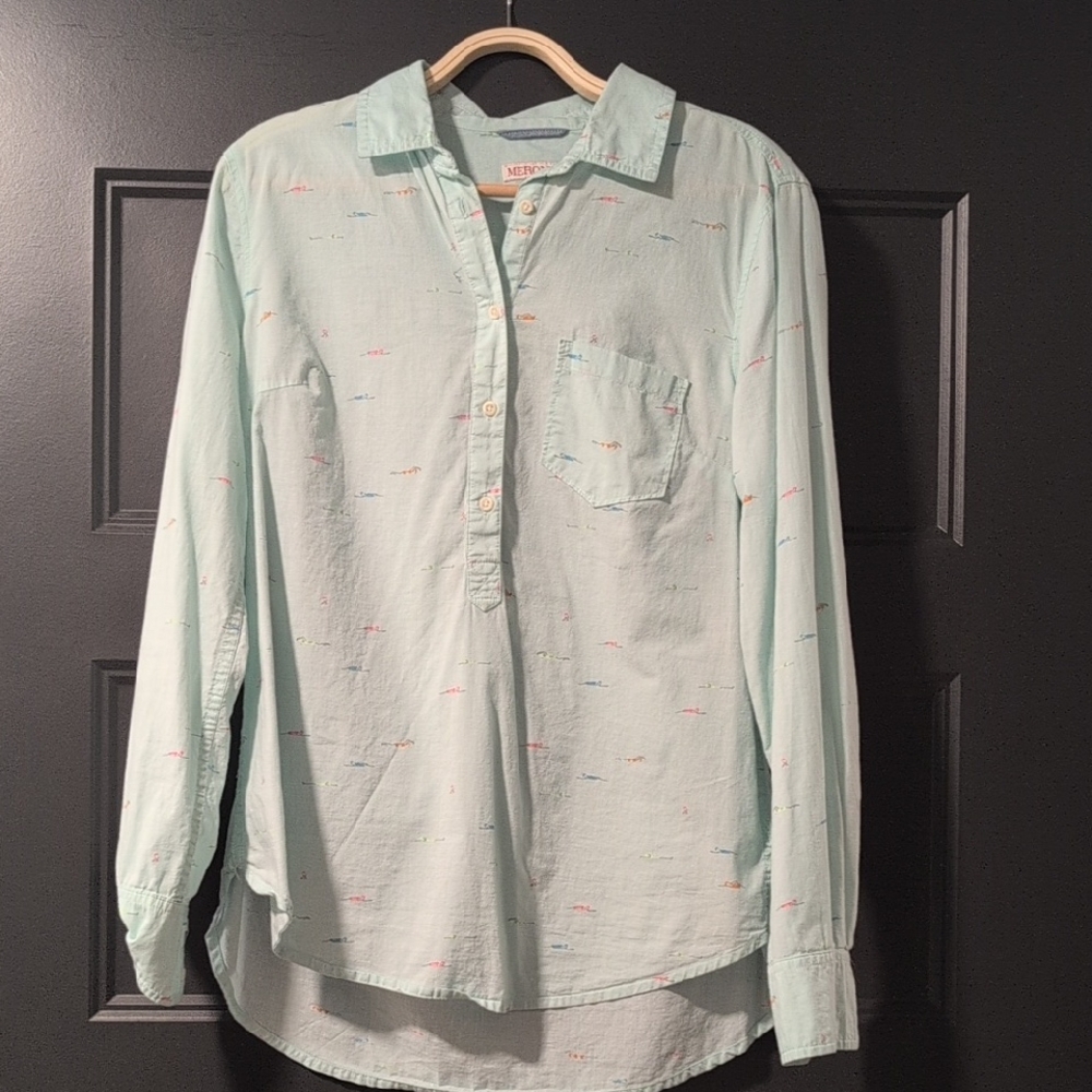 Merona Light Green Shirt